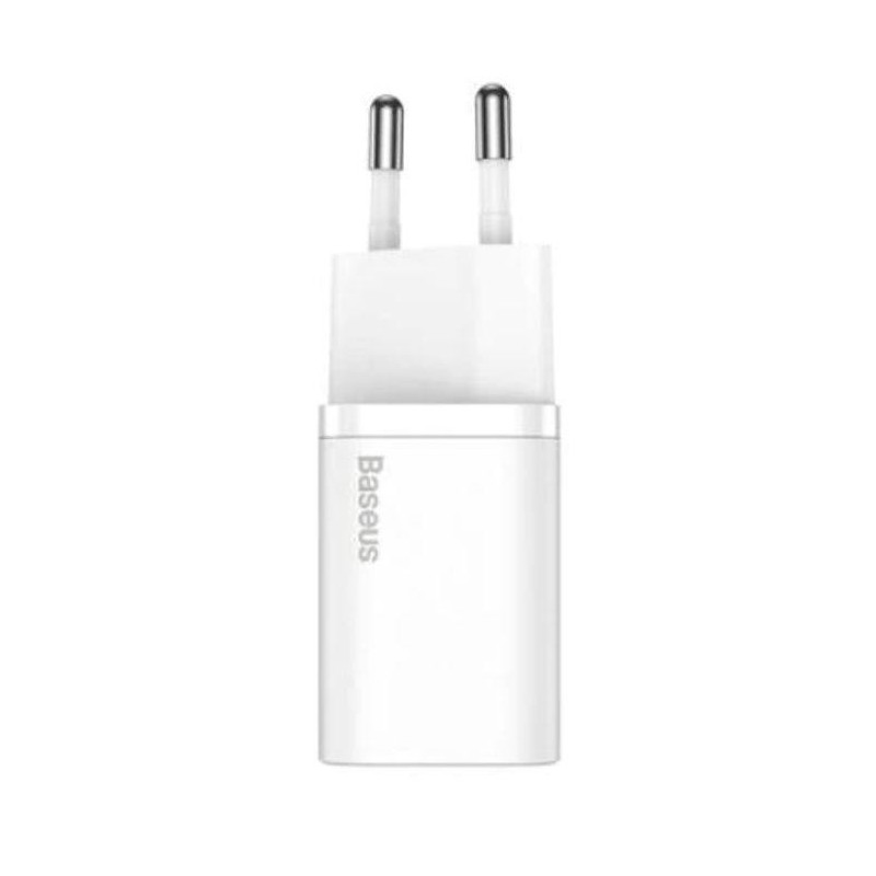 Incarcator retea baseus super si quick charge 20w 1 x usb type-c 5v/3a alb