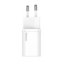 Incarcator retea baseus super si quick charge 20w 1 x usb type-c 5v/3a alb