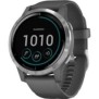 Smart watch garmin vivoactive 4 shadow gray/silver seu smart notifications music storage and playback tracking