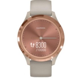 Smart watch garmin vivomove 3s s/e eu sport rose-tundra silicone smart notifications music storage and
