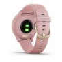 Smart watch garmin vivomove 3s s/e eu sport rose-tundra silicone smart notifications music storage and