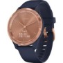 Smart watch garmin vivomove 3s s/e eu sport blue-gold silicone smart notifications music storage and