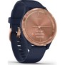 Smart watch garmin vivomove 3s s/e eu sport blue-gold silicone smart notifications music storage and