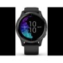 Smart watch garmin venu blue granite/silver seu smart notifications music player controls and storage garmin