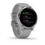 Smart watch garmin vivoactive 4s powder gray/silver seu smart notifications music storage and playback tracking