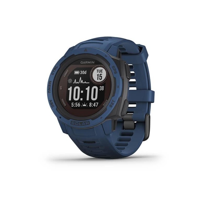 Smartwatch garmin instinct solar gps watch tidal blue ww