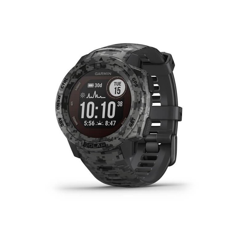 Smartwatch garmin instinct solar camo edition gps watch graphite camo ww