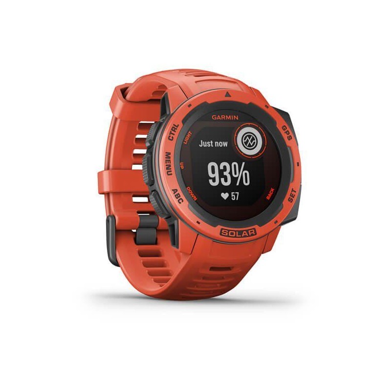 Smartwatch garmin instinct solar gps watch flame red ww