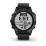 Smartwatch garmin fenix 6 pro black w/black band(glass) screen size 1.2 gorilla glass maps internal