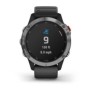 Smartwatch garmin fenix 6s solar silver/black band gps