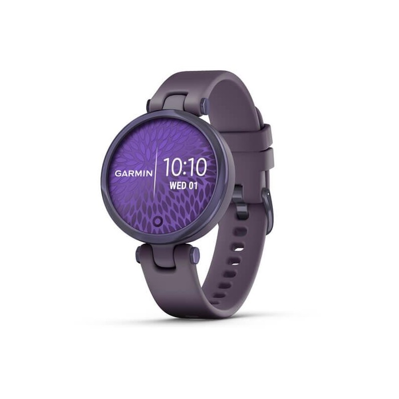 Smartwatch garmin lily midnightorchid/deeporchid material lentilă corning® gorilla® glass 3 material cadru aluminiu anodizat 