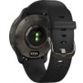 Ceas garmin smartwatch venu 2 plus slate stainless steel bezel with black case and silicone