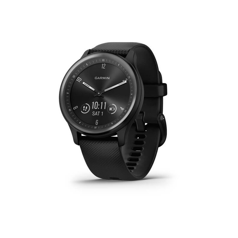 Ceas garmin smartwatch vívomove sport black case and silicone band with slate accents