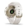 Ceas garmin smartwatch venu 2 plus cream gold stainless steel bezel with ivory case and