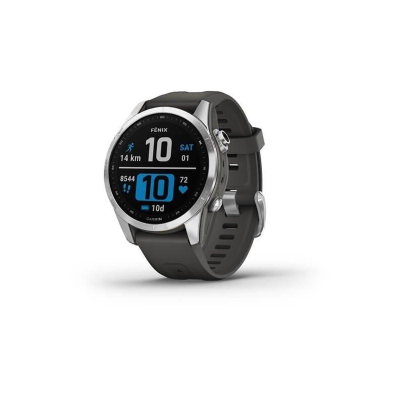 Ceas smartwach garmin fenix 7s display lizibil în lumina soarelui memory-in-pixel (mip) transflectiv dimensiune display