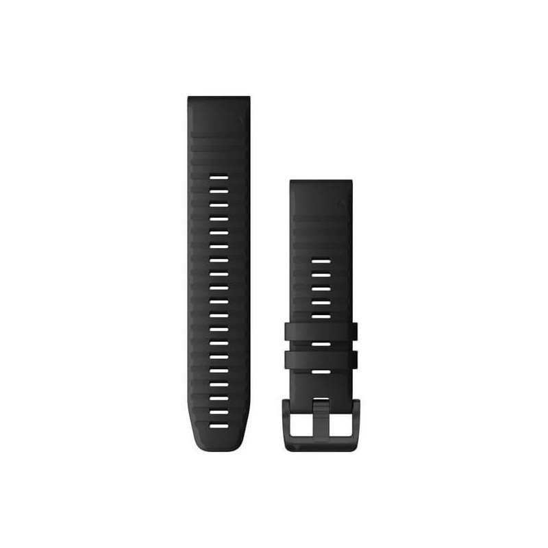 Garmin curea ceas silicon quickfit 22 black  accfenix 6 22mm quickfit black silicone band