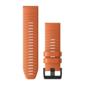 Garmin curea ceas silicon quickfit 26 orange  accfenix 6x 26mm quickfit ember orange silicone band