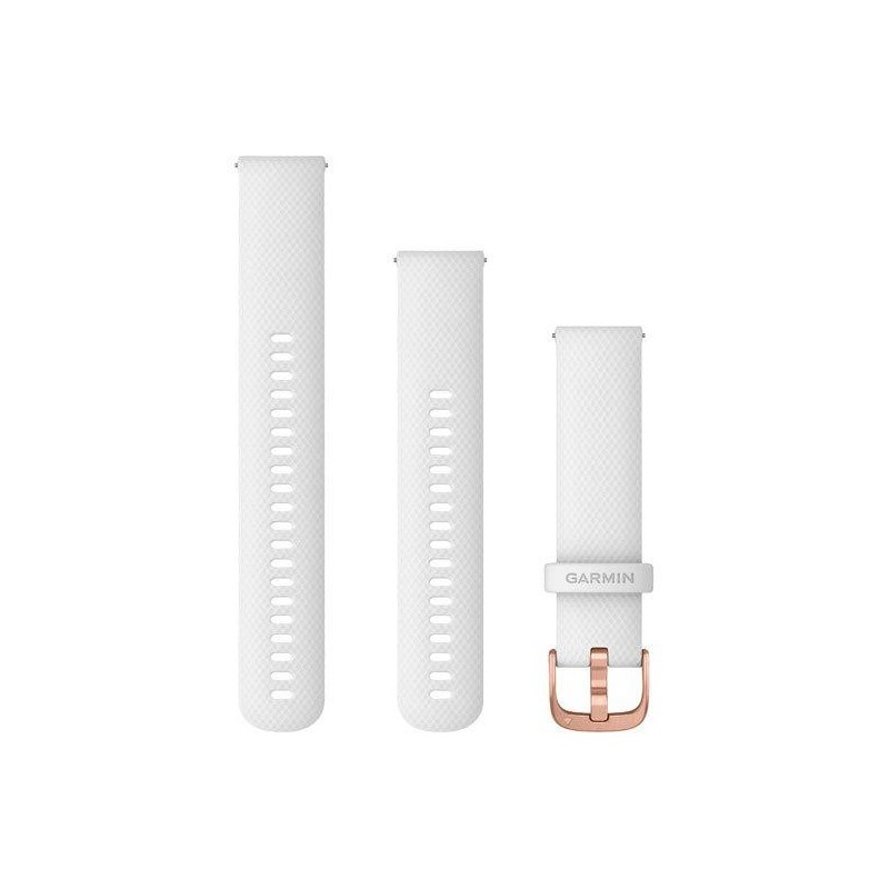 Garmin curea silicon ceas 20mm rose gold-white  acc vivomove style 20mm silicone rose gold-white