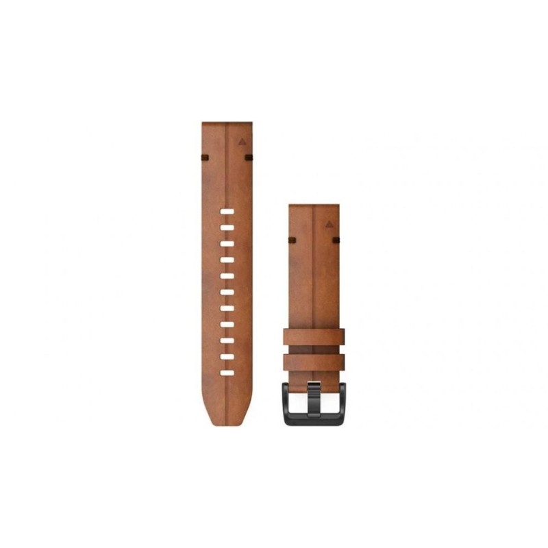 Garmin curea ceas quickfit 22 chestnut  accfenix 6 22mm quickfit chestnut leather band