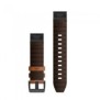 Garmin curea ceas quickfit 22 chestnut  accfenix 6 22mm quickfit chestnut leather band