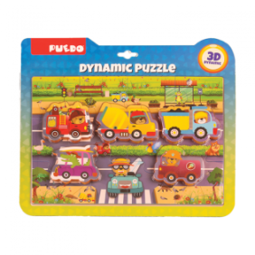 Puzzle trafic 17 piese