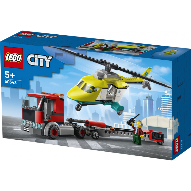 Transport elicopter salvare lego 60343