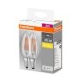 2 becuri led osram base classic b e14 4w (40w) 470 lm lumina calda (2700k)