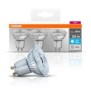 3 becuri led osram base par16 36° gu10 4.3w (50w) 350 lm lumina neutra (4000k)