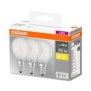 3 becuri led osram base classic p e14 4w (40w) 470 lm lumina calda (2700k)