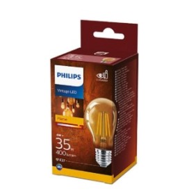 Bec led vintage (decorativ) philips classic gold bulb a60 eyecomfort e27 4w (35w) 400 lm