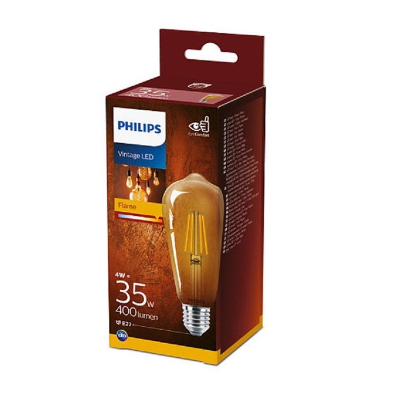 Bec led vintage (decorativ) philips classic gold bulb st64 eyecomfort e27 4w (35w) 400 lm