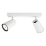 Spot led philips myliving paisley 2xgu10 5.5w ip20 metal alb