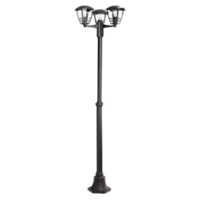 Stalp tip felinar pentru iluminat exterior philips creek 3xe27 3x60w ip44 1840x480mm negru