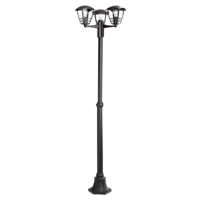 Stalp tip felinar pentru iluminat exterior philips creek 3xe27 3x60w ip44 1840x480mm negru