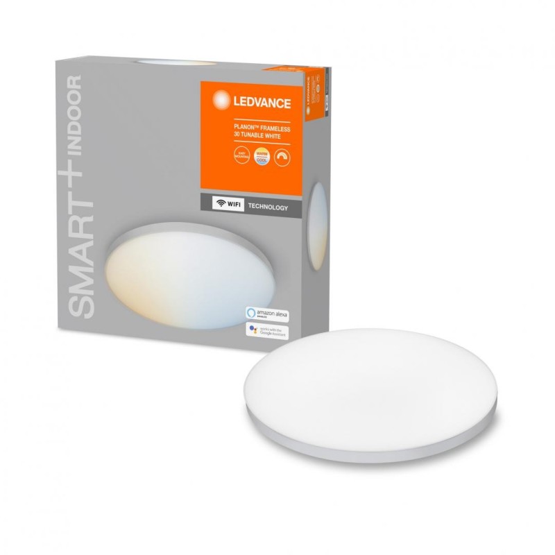 Plafoniera led inteligenta ledvance smart+ wifi planon 300 20w 2300 lm lumina alba (3000-6500k) ip20