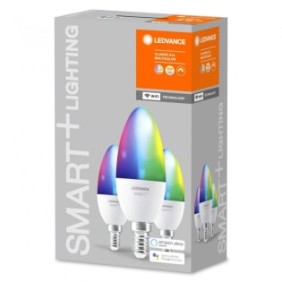 3 becuri led rgb inteligent ledvance smart+ wifi candle multicolour b e14 4.9w (40w) 470