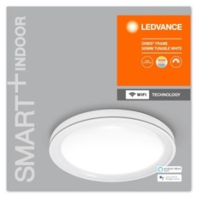 Plafoniera led inteligenta ledvance smart+ wifi orbis frame 500 34w 3200 lm lumina alba (3000-6500k)