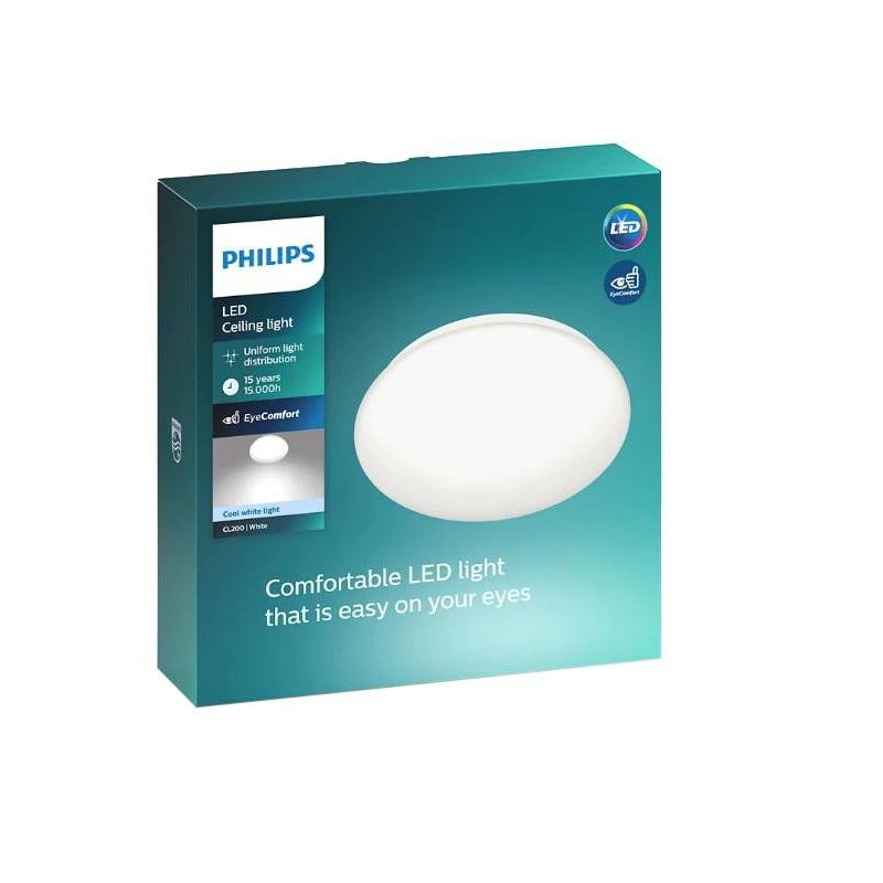 Plafoniera led philips cl200 10w 1100 lm lumina neutra (4000k) ip20 25cm