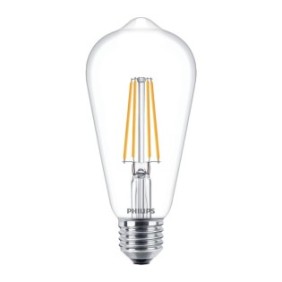 Bec led philips classic st64 eyecomfort e27 7w (60w)806 lm lumina calda (2700k) cu filament