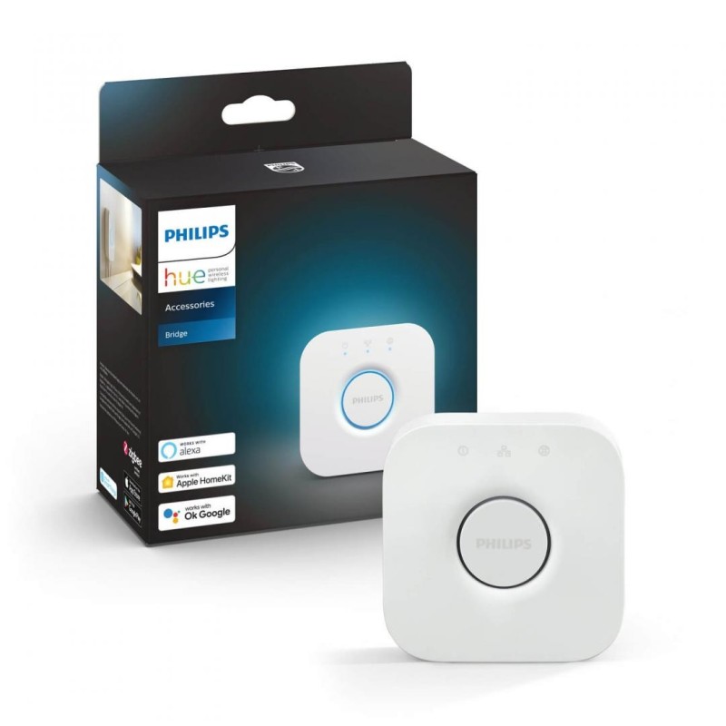 Consola hue bridge (hub) wireless philips hue zigbee compatibil cu gama hue control ios/android apple