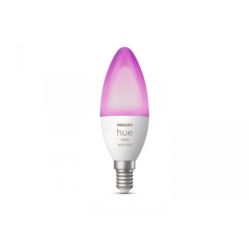 Bec led rgb inteligent philips hue b39 bluetooth e14 5.3w 470 lm lumina alba si