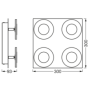 Plafoniera led inteligenta pentru baie ledvance smart+ wifi orbis square wave 300 26w 2800 lm