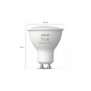 Bec led rgb inteligent philips hue spot bluetooth gu10 5w 350 lm lumina alba si