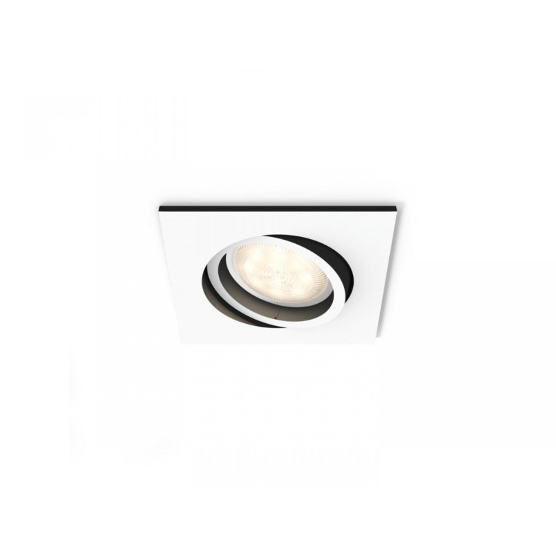 Spot led incastrat philips hue milliskin bluetooth gu10 5w (50w) 350 lm lumina alba (2200-6500k)