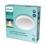 Plafoniera led philips doris cl257 17w 1500 lm lumina calda (2700k) ip44 31.3cm alb