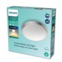 Plafoniera led philips doris cl257 17w 1500 lm lumina calda (2700k) ip44 31.3cm nichel