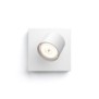 Spot led philips myliving star 4.5w 500 lm lumina calda (2200-2700k) ip20 11cm metal alb