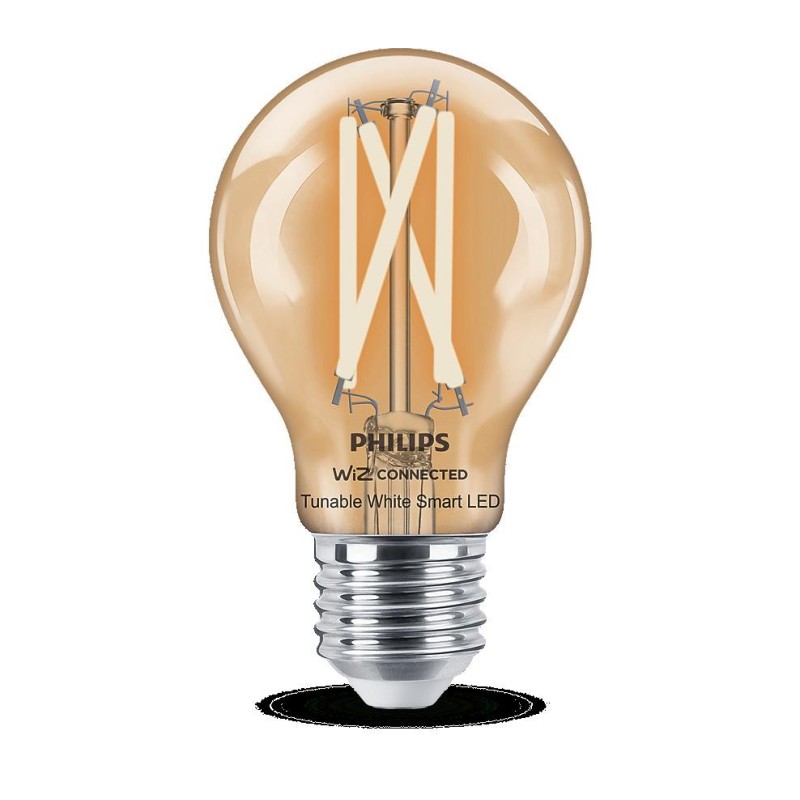 Bec led inteligent vintage (decorativ) philips filament bulb clear a60 wi-fi bluetooth e27 7w (60w)