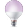 Bec led rgb inteligent philips glob g95 wi-fi bluetooth  e27 11w (75w) 1055 lm lumina