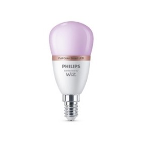 Bec led rgb inteligent philips bulb p45 wi-fi bluetooth e14 4.9w (40w) 470 lm lumina